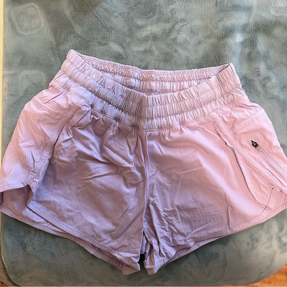 COPY - Women’s Lululemon Track That Lined Short 3” light purple - Picture 3 of 4